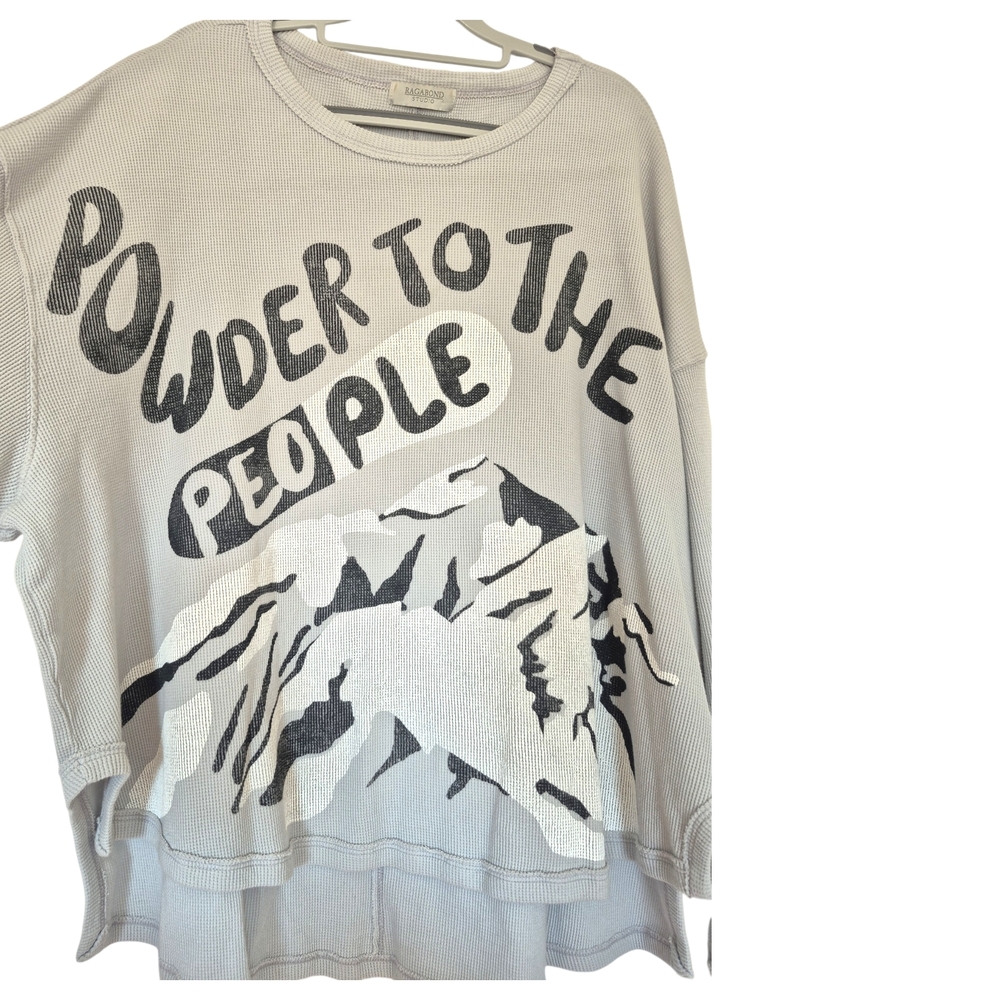 Rag & Bone Powder To The People Thermal Tee Sz S - Picture 7 of 9